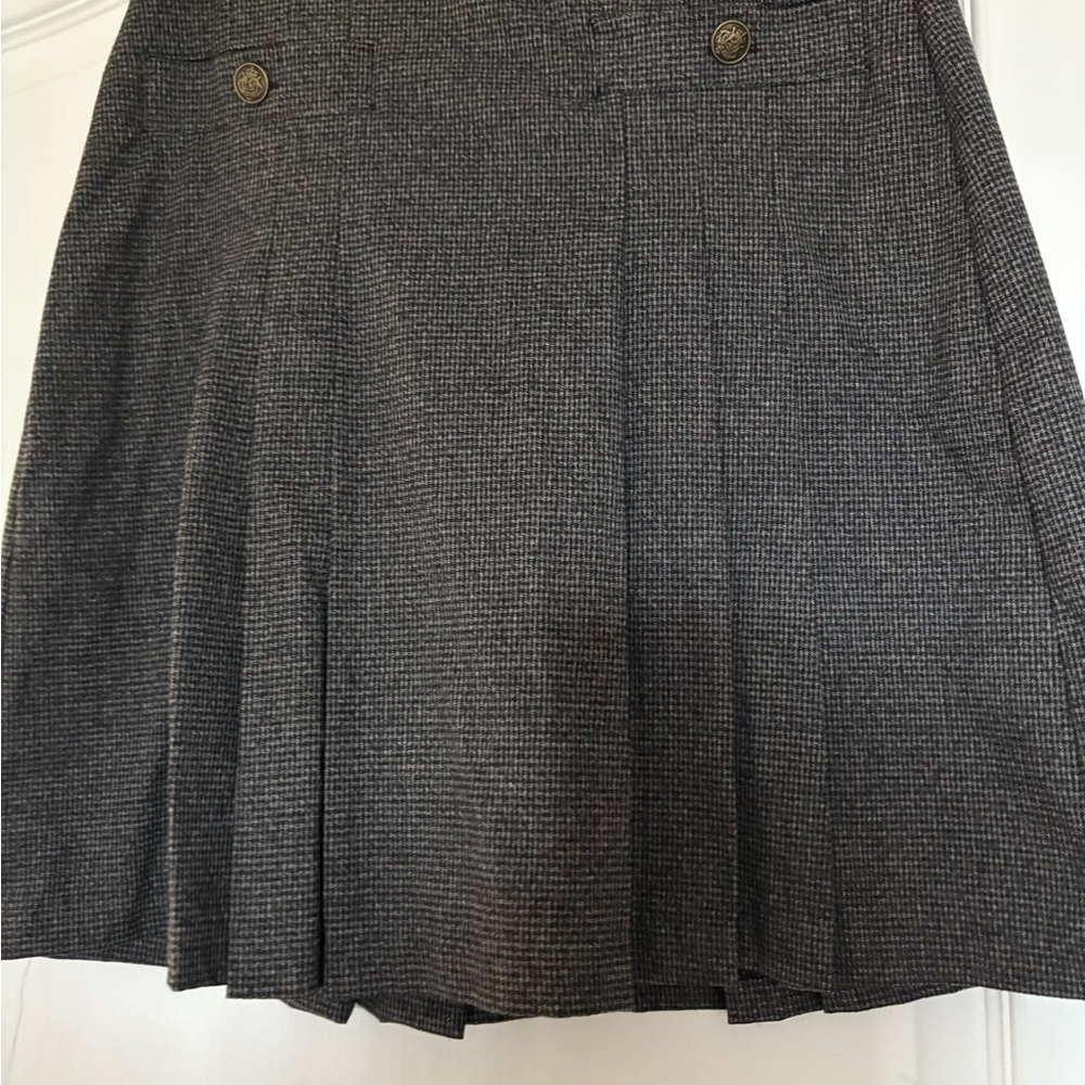 LOFT Charcoal A-Line Skirt